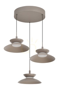 GUBBIO Round Trio függesztett lámpa, Cashmere, 5060-313 Aviano small 4