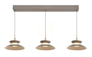 GUBBIO Straight Trio függesztett lámpa, Cashmere, 7060-313 Aviano small 3