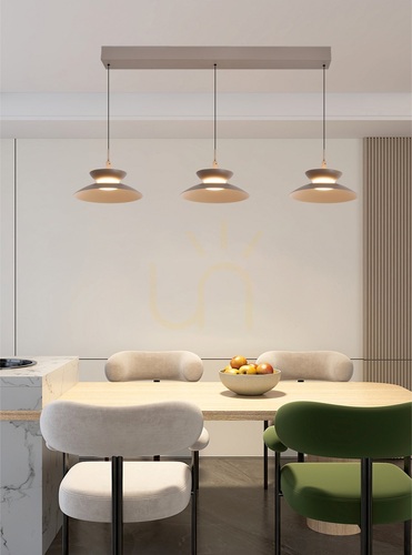Jelölje be GUBBIO Straight Trio függesztett lámpa, Cashmere, 7060-313 Aviano