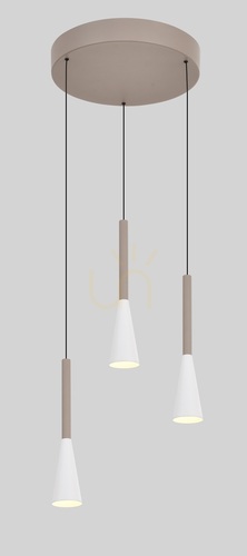 Jelölje be TROMPTO Round Trio függesztett lámpa, Cashmere, 5050-324 Aviano