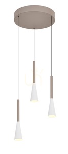 TROMPTO Round Trio függesztett lámpa, Cashmere, 5050-324 Aviano small 3