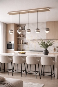 BIARRITZ egyenes, 5 lámpás függőlámpa, kasmír, 7047-613 Aviano small 3
