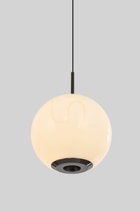 Aviano LUBERON 6051-105 LED függőlámpa, fekete króm, fehér gömb 12 cm small 3