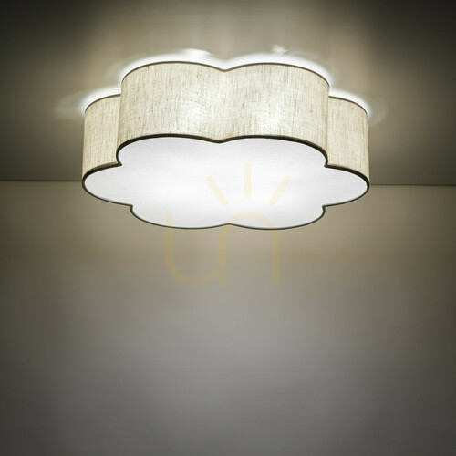 Jelölje be TK-Lighting CAPRI LEN 10746 mennyezeti lámpa, bézs, 49 cm, 4×E27