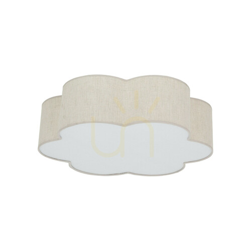 Jelölje be TK-Lighting CAPRI LEN 10746 mennyezeti lámpa, bézs, 49 cm, 4×E27