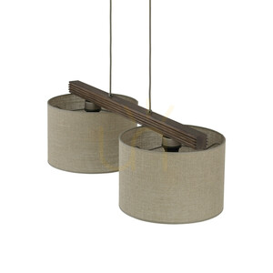 Viga Shade diófa függőlámpa, 2 db XE27 small 4