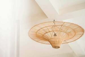 Függőlámpa BAZAR BIZAR Sky XXL, natúr rattan, 150 × 150 × 43 cm small 1
