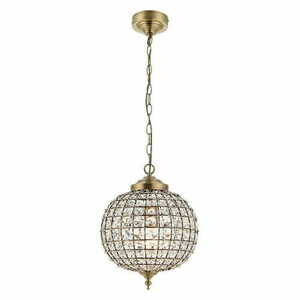 Endon Tanaro függőlámpa antik sárgaréz felülettel és üveggel E27 30 cm EH-TANARO-AB small 0