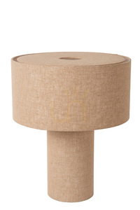 Lucide LEEROY taupe lenvászon asztali lámpa, E27, 52 cm magas, Ø42 cm, 03548/52/41 small 5