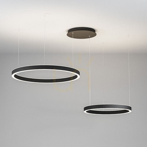 Jelölje be CRISEIDE SS/2D FCRSN10 fekete Gea Luce függesztett lámpa