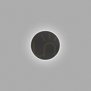 FORTUNA A/P FFOAN1 fekete fali lámpa a Gea Luce-tól small 0
