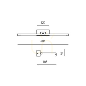 GAP440N ezüst falikar a Gea Luce-tól small 1