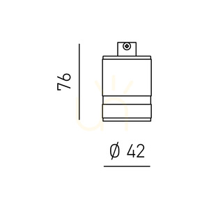 GSOP91 izzófoglalat, fekete, Gea Luce small 1