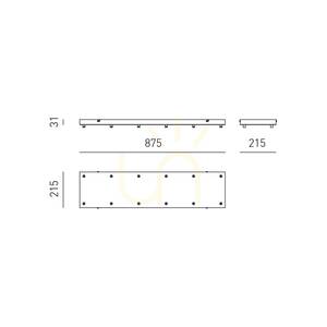OFELIA MINI B R/12 FOFBB12R mennyezeti rozetta, fehér, Gea Luce small 1
