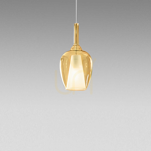 Jelölje be OFELIA S/10 MINI FOFSAM10M függesztett lámpa, átlátszó borostyánszínű, Gea Luce