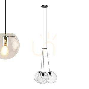 Függőlámpa s.luce Orb, 3 izzós, füstszínű üveggömbökkel, Ø30 cm, E27 11 Függőlámpa s.luce Orb, 3 izzós, füstszínű üveggömbökkel, Ø30 cm, E27 small 11