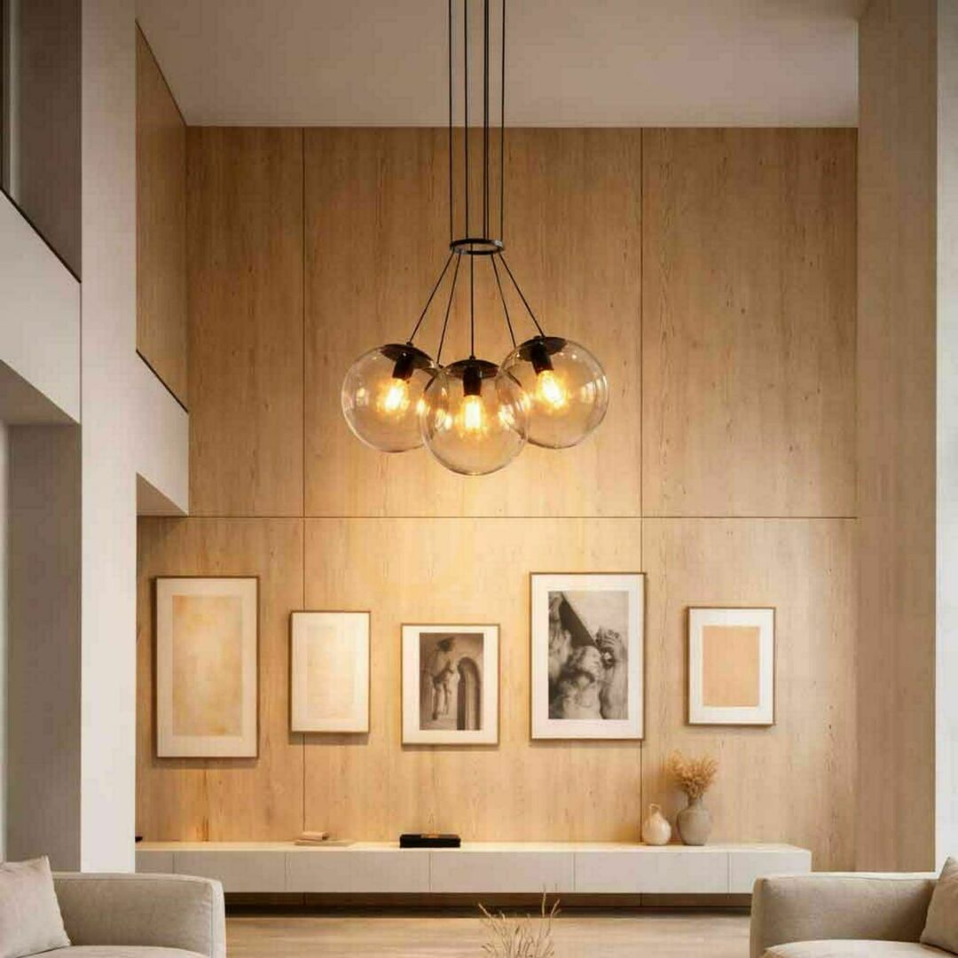 Jelölje be Függőlámpa s.luce Orb, 3 izzós, füstszínű üveggömbökkel, Ø30 cm, E27 Függőlámpa s.luce Orb, 3 izzós, füstszínű üveggömbökkel, Ø30 cm, E27