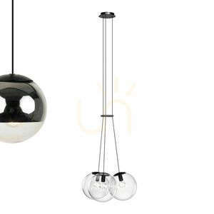 Függőlámpa s.luce Orb, 3 izzós, aranyszínű, üveggömbökkel, E27 small 8