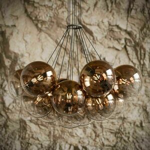 Függőlámpa s.luce Orb, 13 fényű, arany színű, üveggömbös, E27 1 Függőlámpa s.luce Orb, 13 fényű, arany színű, üveggömbös, E27 small 1