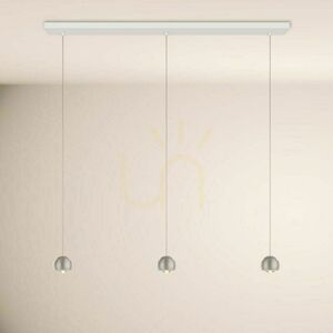 LED függőlámpa s.luce Beam, ezüst, 3 fényforrásos, 120 cm, 24 W, 3000 K, szabályozható 1 LED függőlámpa s.luce Beam, ezüst, 3 fényforrásos, 120 cm, 24 W, 3000 K, szabályozható small 1