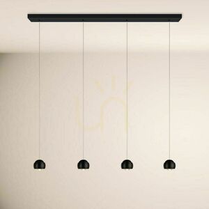 LED függőlámpa s.luce Beam, fekete, 4 fényforrásos, 120 cm, 32 W, dimmelhető 6 LED függőlámpa s.luce Beam, fekete, 4 fényforrásos, 120 cm, 32 W, dimmelhető small 6