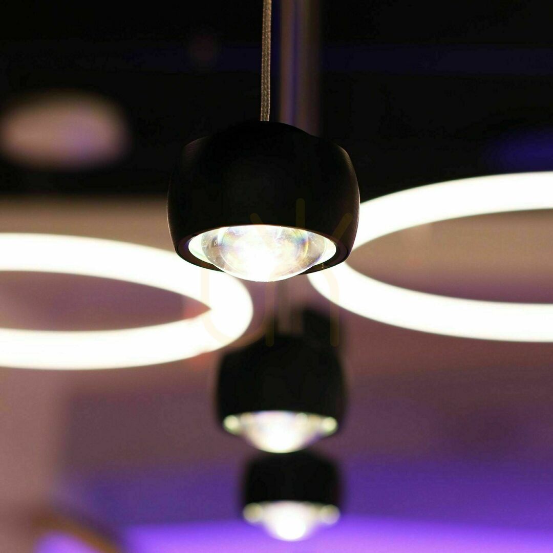 Kijelző LED függőlámpa s.luce Beam, fekete, 120 cm, 2 fényforrás, 16 W, 3000 K, szabályozható LED függőlámpa s.luce Beam, fekete, 120 cm, 2 fényforrás, 16 W, 3000 K, szabályozható