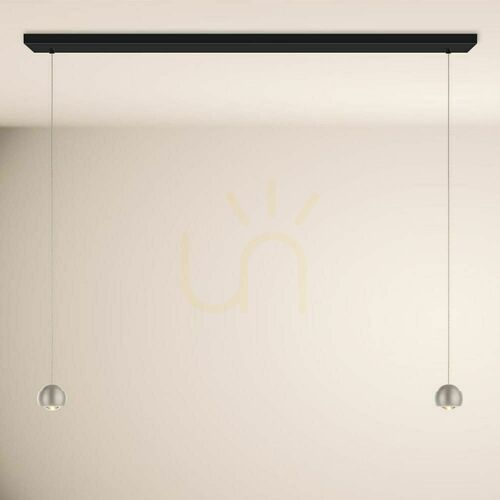 Jelölje be LED függőlámpa s.luce Beam, ezüst, 160 cm, 16 W, 3000 K, fényerő-szabályozható