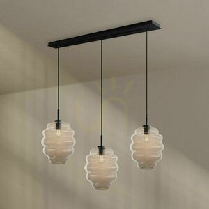 Függőlámpa s.luce Echos, 3 fényforrásos, átlátszó üveg, E27, 120 cm, Ø25 cm 11 Függőlámpa s.luce Echos, 3 fényforrásos, átlátszó üveg, E27, 120 cm, Ø25 cm small 11