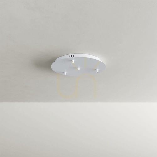 Jelölje be Függőlámpa s.luce Echos, 3 × E27, Ø 25 cm-es átlátszó üvegbúrákkal