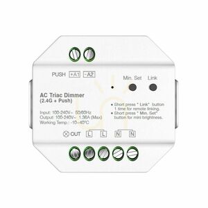 Fényerő-szabályozó szett s.luce Smart-Dim-Set, 4 zónás, 230 V, fehér, távirányítóval 4 Fényerő-szabályozó szett s.luce Smart-Dim-Set, 4 zónás, 230 V, fehér, távirányítóval small 4