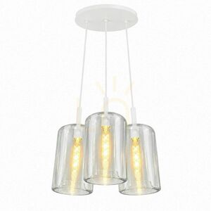 Függőlámpa s.luce Cruet Cluster, 3 izzós, színes üveg, E27, 3 × Ø17 cm small 10