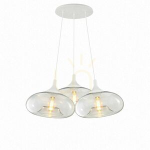 Üveg függőlámpa s.luce Cruet Cluster, 3 izzós, átlátszó, E27, 3 × Ø28 cm 10 Üveg függőlámpa s.luce Cruet Cluster, 3 izzós, átlátszó, E27, 3 × Ø28 cm small 10