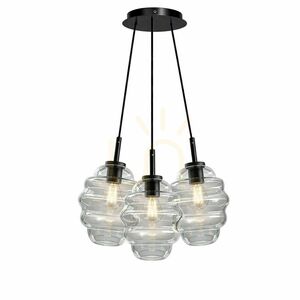 Üveg függőlámpa s.luce Echos Cluster, 3 fényforrásos, E27, 3×25 cm, sokszínű 10 Üveg függőlámpa s.luce Echos Cluster, 3 fényforrásos, E27, 3×25 cm, sokszínű small 10