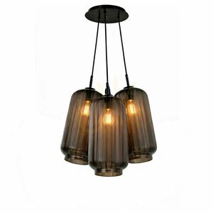 Függőlámpa s.luce Velo Cluster, 3 izzós, színes üveg, 3×18 cm, E27 4 Függőlámpa s.luce Velo Cluster, 3 izzós, színes üveg, 3×18 cm, E27 small 4