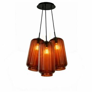Függőlámpa s.luce Velo Cluster, 3 izzós, színes üveg, 3×18 cm, E27 5 Függőlámpa s.luce Velo Cluster, 3 izzós, színes üveg, 3×18 cm, E27 small 5