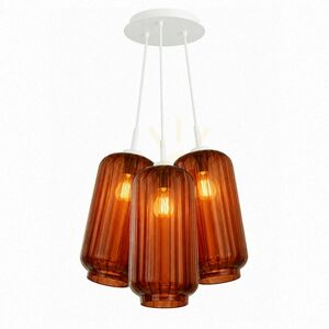 Függőlámpa s.luce Velo Cluster, 3 izzós, színes üveg, 3×18 cm, E27 8 Függőlámpa s.luce Velo Cluster, 3 izzós, színes üveg, 3×18 cm, E27 small 8