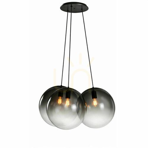 Jelölje be Függőlámpa s.luce Orb Cluster, 3 izzós, füstszínű üveg, 3 × Ø20 cm, E27