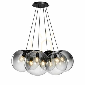 Függőlámpa s.luce Orb Cluster, 7 izzós, aranyszínű, üveg és fém, 7×20 cm, E27 small 4