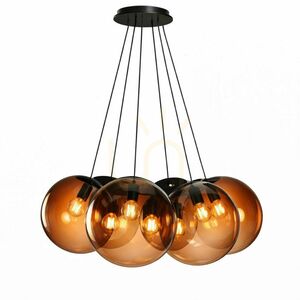 Függőlámpa s.luce Orb Cluster, 7 izzós, aranyszínű, üveg és fém, 7×20 cm, E27 small 8