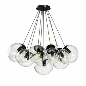 Függőlámpa s.luce Orb Cluster, réz, üveg, 13 × E27, Ø20 cm-es gömbökkel 11 Függőlámpa s.luce Orb Cluster, réz, üveg, 13 × E27, Ø20 cm-es gömbökkel small 11