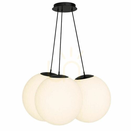 Jelölje be Függőlámpa s.luce Orb Cluster, 3 fényforrásos, fehér üveg, 3 × Ø40 cm, E27