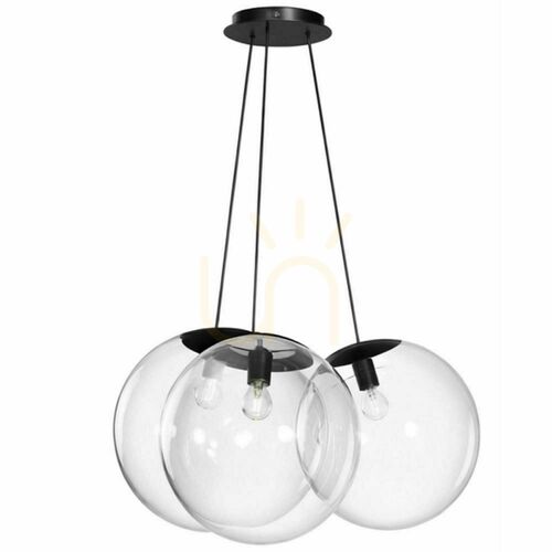 Jelölje be Függőlámpa s.luce Orb Cluster, 3 izzós, átlátszó üveg, 3×50 cm, E27