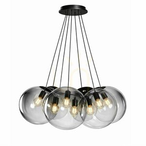 Függőlámpa s.luce Orb Cluster, 7 lámpás, füstszínű üveg, 7×30 cm, E27 8 Függőlámpa s.luce Orb Cluster, 7 lámpás, füstszínű üveg, 7×30 cm, E27 small 8