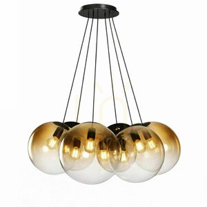 Függőlámpa s.luce Orb Cluster, 7 lámpás, arany, üvegbúrákkal, 7×30 cm, E27 7 Függőlámpa s.luce Orb Cluster, 7 lámpás, arany, üvegbúrákkal, 7×30 cm, E27 small 7