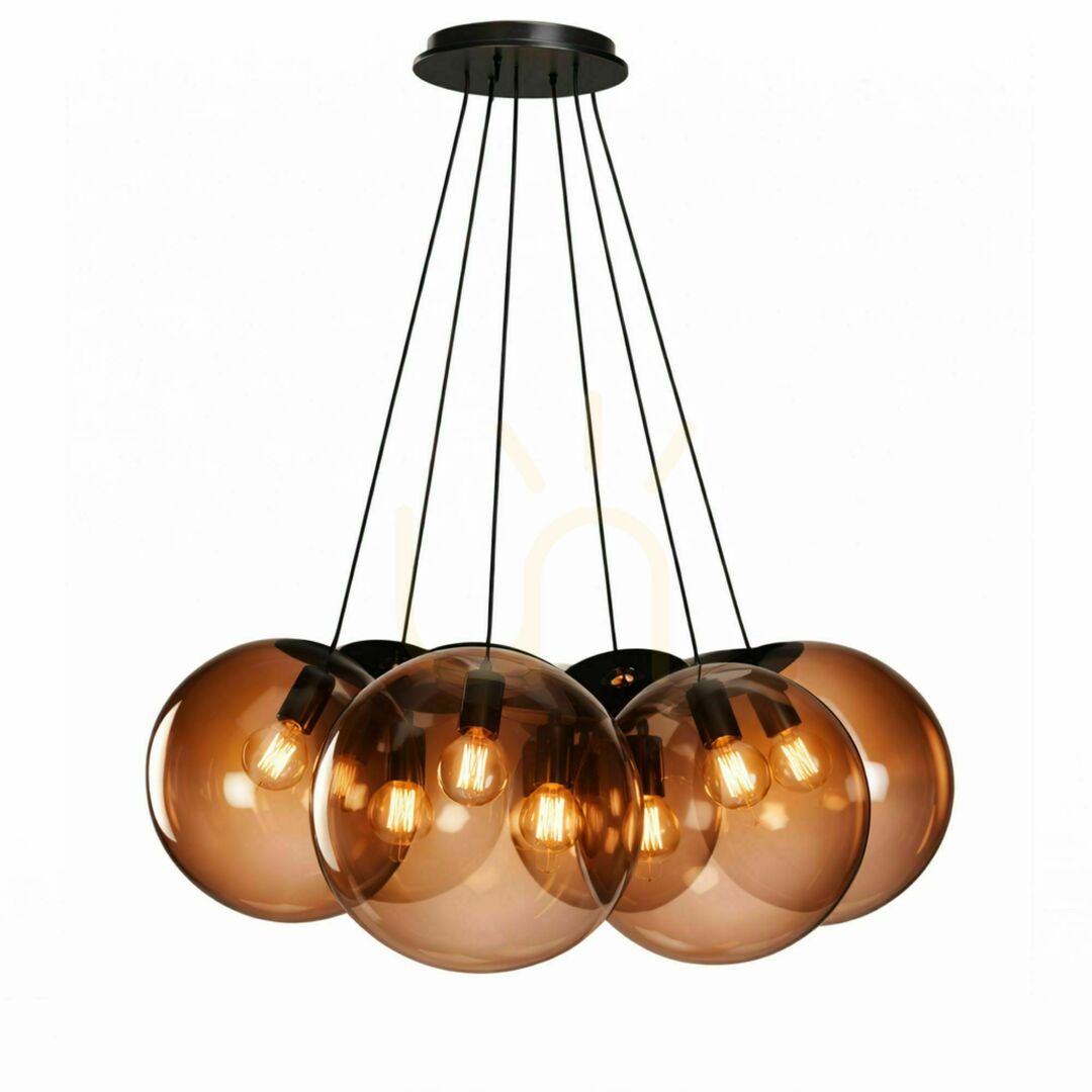 Megtekintés Függőlámpa s.luce Orb Cluster, 7 fényforrásos, fehér üveg, 7ר30 cm, E27 Függőlámpa s.luce Orb Cluster, 7 fényforrásos, fehér üveg, 7ר30 cm, E27