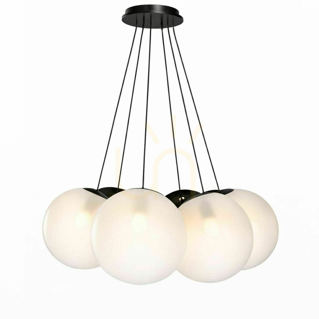Jelölje be Függőlámpa s.luce Orb Cluster, 7 fényforrásos, barna üveg, Ø40 cm, E27 Függőlámpa s.luce Orb Cluster, 7 fényforrásos, barna üveg, Ø40 cm, E27