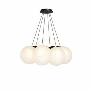 Függőlámpa s.luce Orb Cluster, rézszínű üveg, 7×E27, Ø50 cm, állítható magasságú small 4