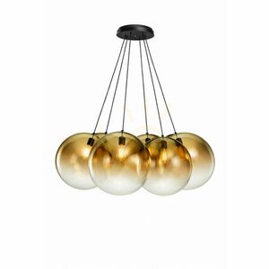 Függőlámpa s.luce Orb Cluster, 7 fényforrásos, átlátszó üveg, 7×50 cm, E27 small 3