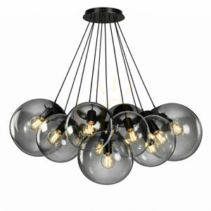 Függőlámpa s.luce Orb Cluster, 13 fényű, füstszínű üveg, E27, 13×Ø30 cm small 12