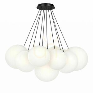 Függőlámpa s.luce Orb Cluster, 13 fényű, füstszínű üveg, E27, 13×Ø30 cm small 8